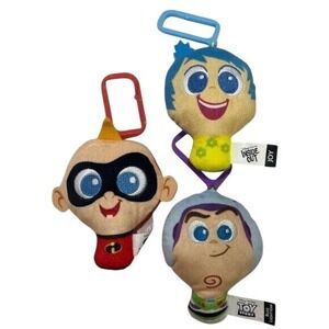Set‎ 3 2019 Disney Pixar McDonalds Plush Keychains Backpack Clips Joy Jack Buzz